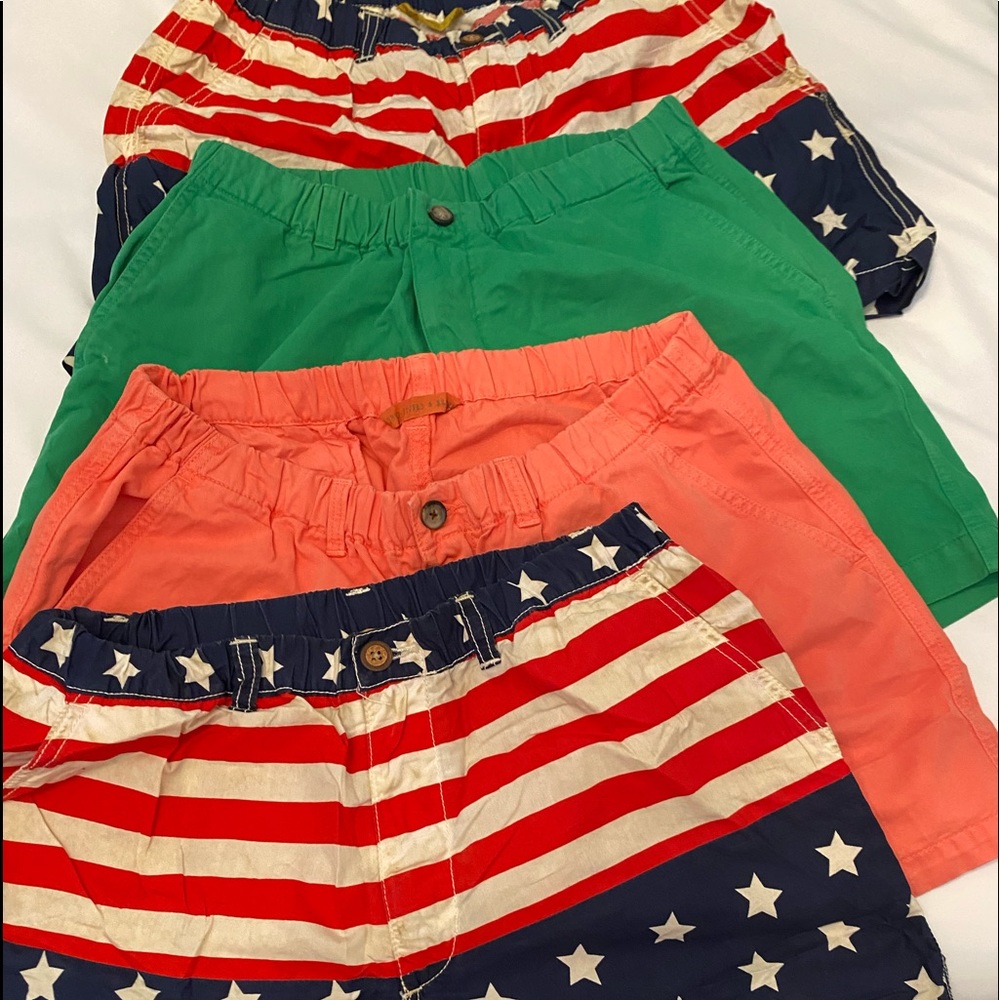 Price is for FOUR pair of Vintage washed and stoned shorts